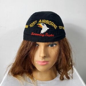 Vintage 101st Airborne “Screaming Eagles” Biker Skull Cap Bandana
